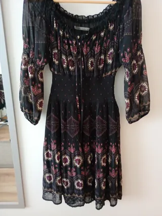Vestido gasa estampado