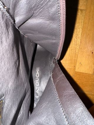 Botines piel Latouche beige/marrón