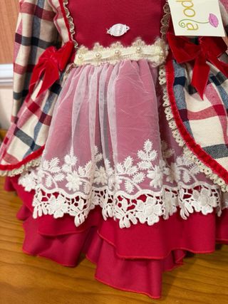 Vestido cuadros niña 3 años sin usar