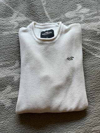 Jersey Hollister Blanco Talla S