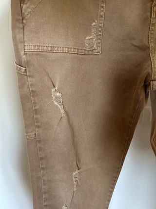 Pantaloni beige Egg family taglia XL