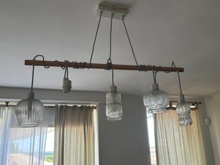 Lámpara Kare Design Madera y Cristal