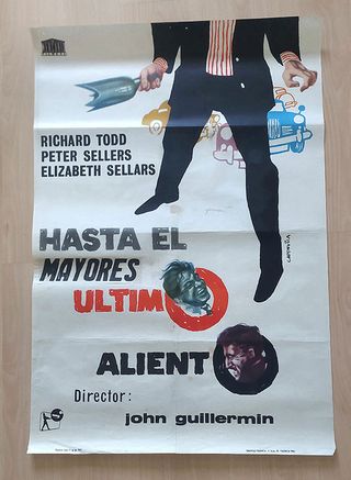 Lote 4 posters originales cine años 60