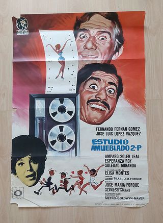 Lote 4 posters originales cine años 60