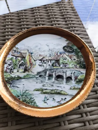 Plato Decoración Porcelana Portugal