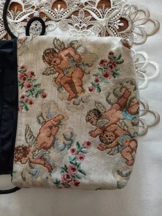Borsetta vintage tessuto ricamato