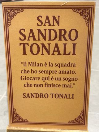 Cartolina autografata Sandro Tonali AC Milan