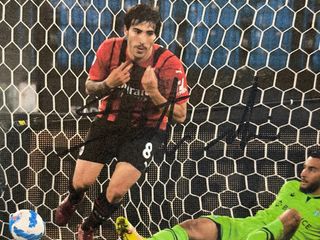 Cartolina autografata Sandro Tonali AC Milan