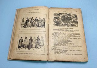 Libro escolar antiguo “Geografia para niños” 1922