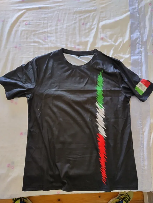 Camiseta Negra Italia Talla S