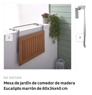 Mesa plegable balcón y jardín