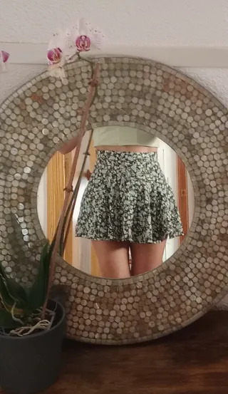 Falda pantalón Zara floral Talla S