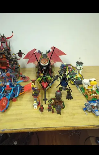 Lote LEGO Ninjago, Nexo Knights, City, Minecraft