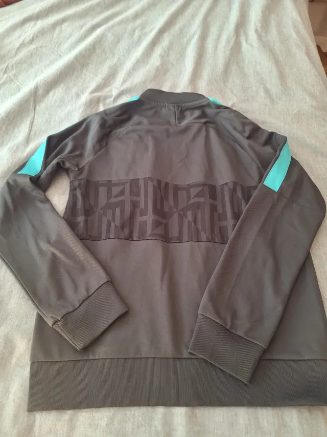 Chaqueta Nike  Junior F.C. Barcelona Gris y Turque