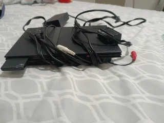 Consola PS2 Sony Negra + Mandos y Juegos