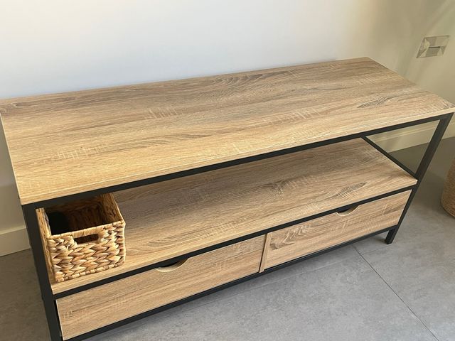 Mueble TV madera y metal