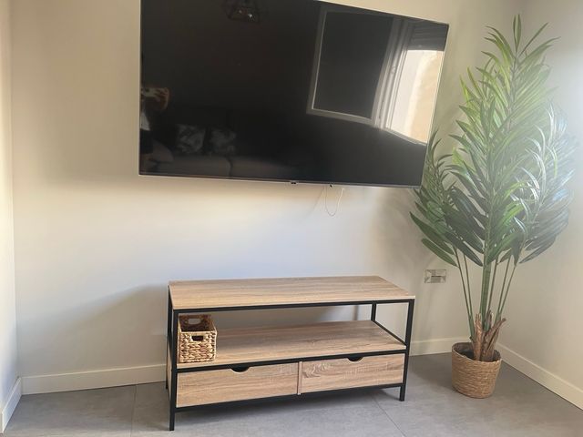 Mueble TV madera y metal