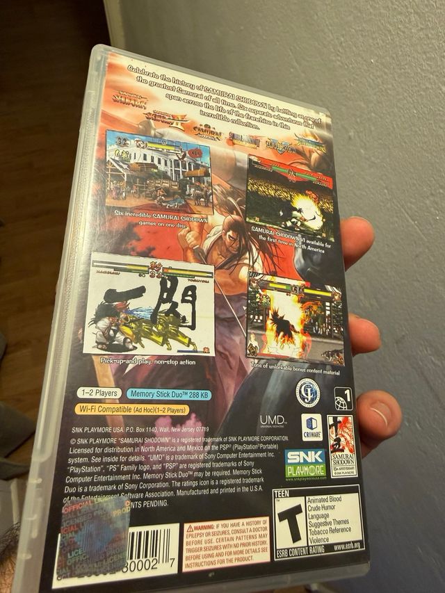 Samurai Shodown Anthology PSP