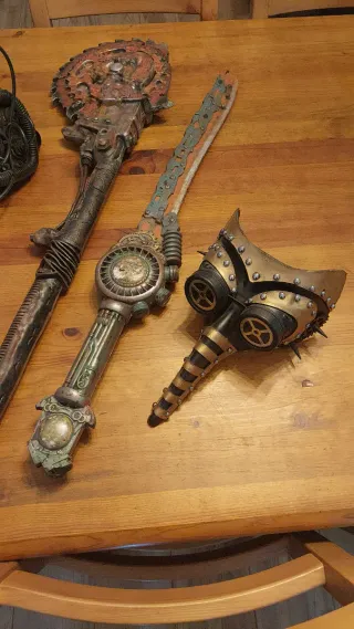 Accesorios Steampunk: Máscaras Gafas Sombreros etc