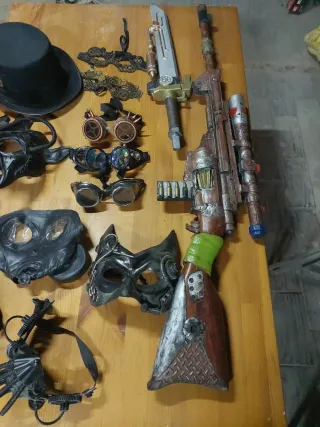 Accesorios Steampunk: Máscaras Gafas Sombreros etc