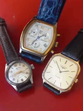 Lotto 3 orologi Longines, Sully e Lancaster