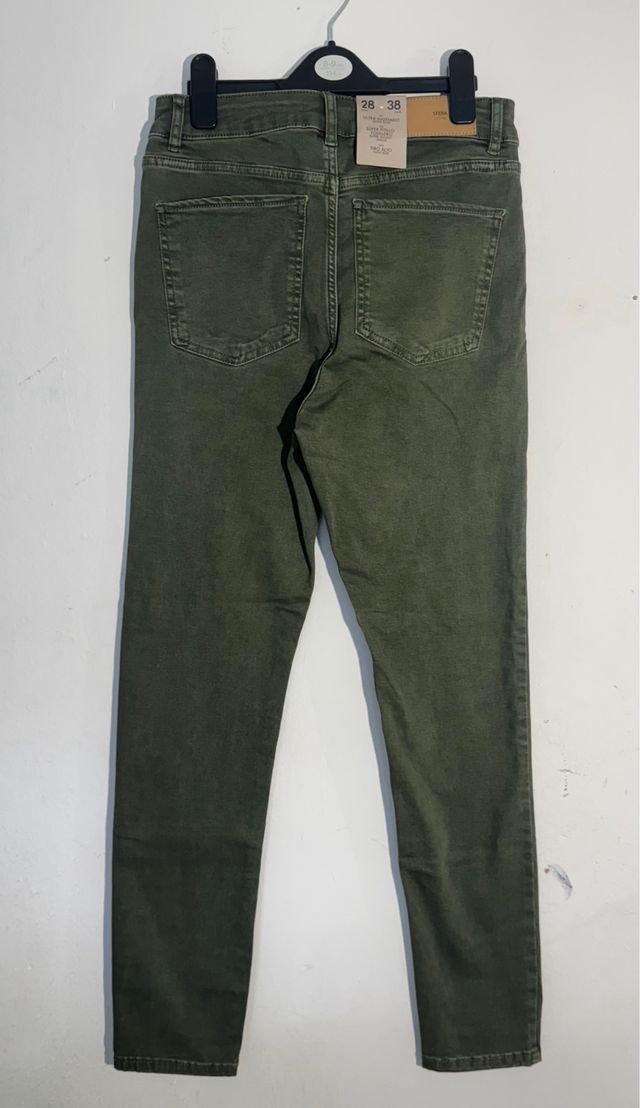 Pantalones vaqueros verdes mujer Talla 38