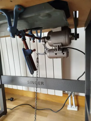 Maquina de coser singer, antigua, semiindustrial