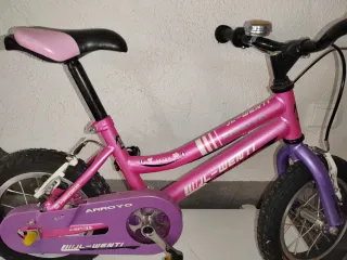 Bicicleta infantil 14 rosa y morada