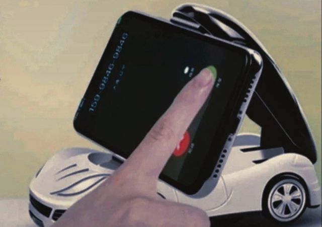 Soporte para móvil en forma coche deportivo Rojo
 