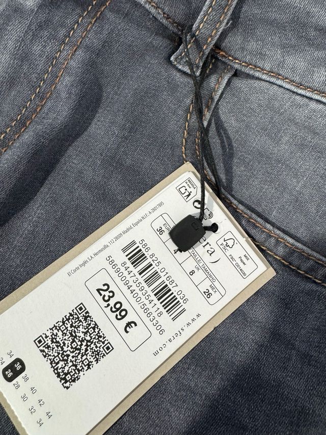 Sfera Jeans Gris Talla M/38 y S/36