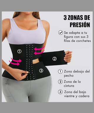 Faja Lumbar Mujer Talla M/L/XL Negra