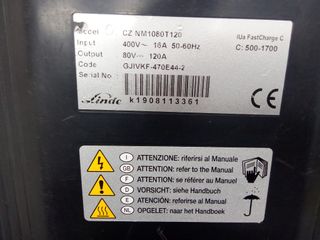 Cargador Linde Carretilla 80V