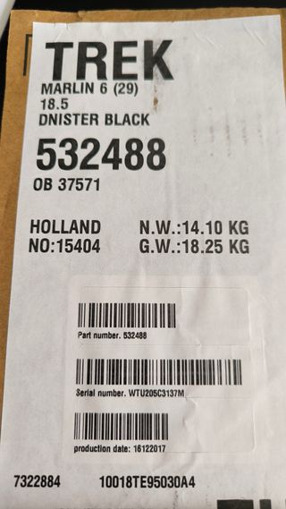 Bicicleta eléctrica Trek Marlin 6 29 Talla 18.5