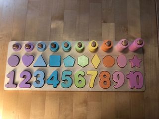 Ábaco y Puzzle Madera Matemáticas +3