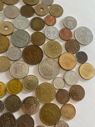 Lote 90 monedas coleccionables