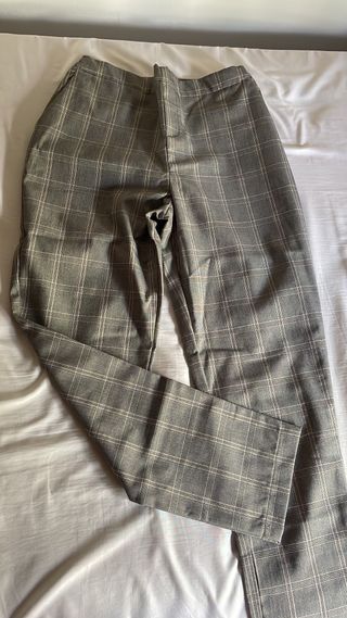 Pantalón de vestir Lefties gris cuadros