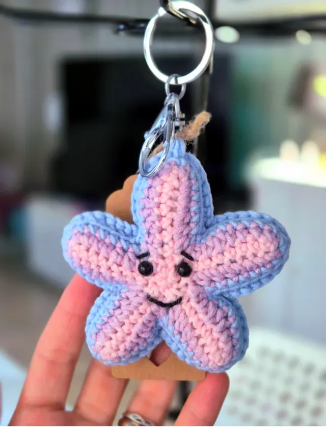 Llavero Peluche Estrella de Mar Crochet