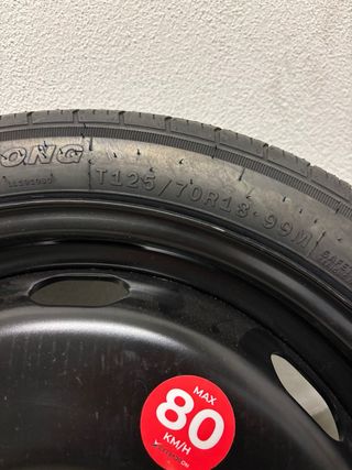 Rueda de repuesto 80 km/h