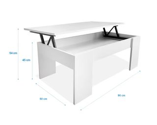 Mesa de centro elevable madera NUEVA!