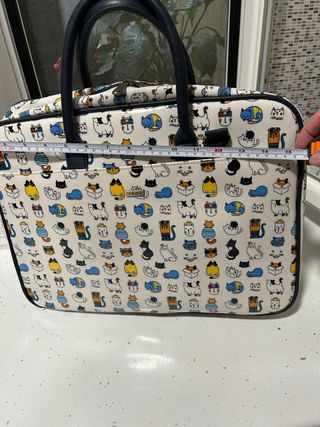 Maletín portaordenador estampado gatos