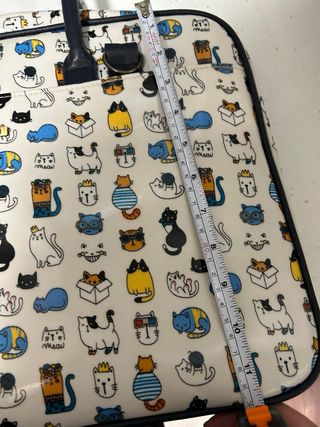 Maletín portaordenador estampado gatos