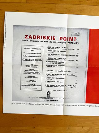 Póster Película Zabriskie Point Antonioni