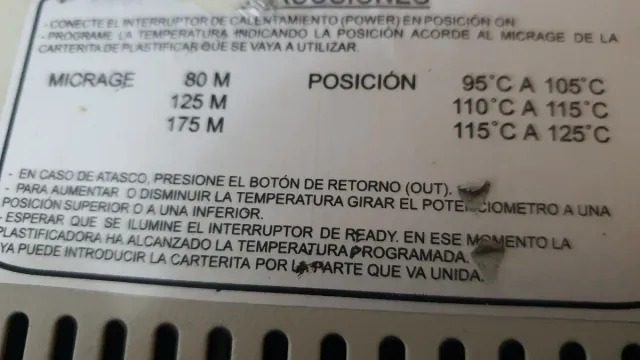 Laminadora plastificadora Yosan A3 Profesional