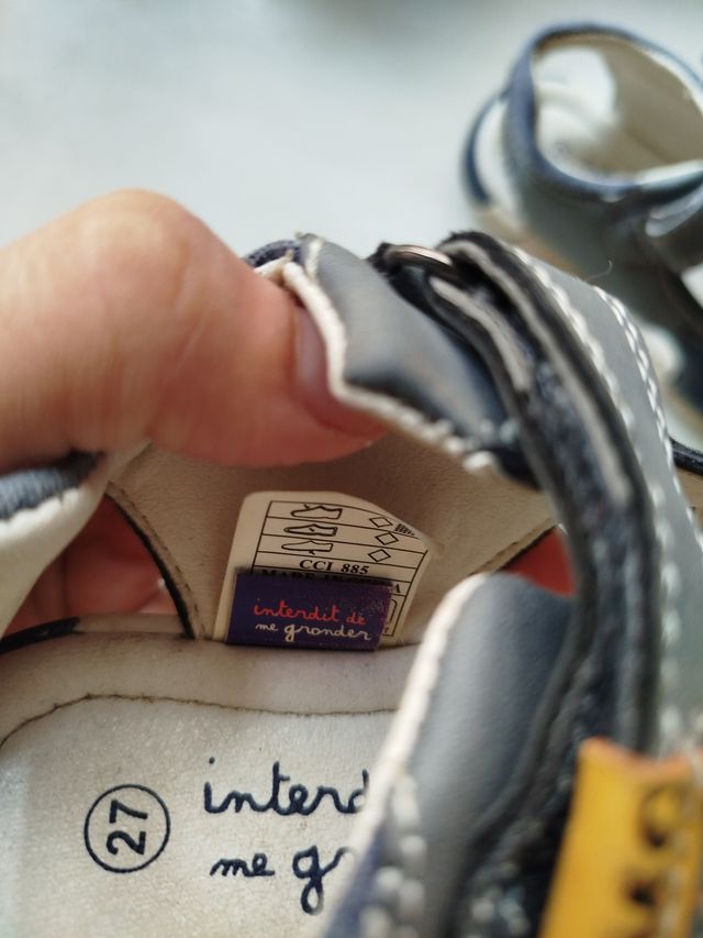 Sandalias niño talla 27