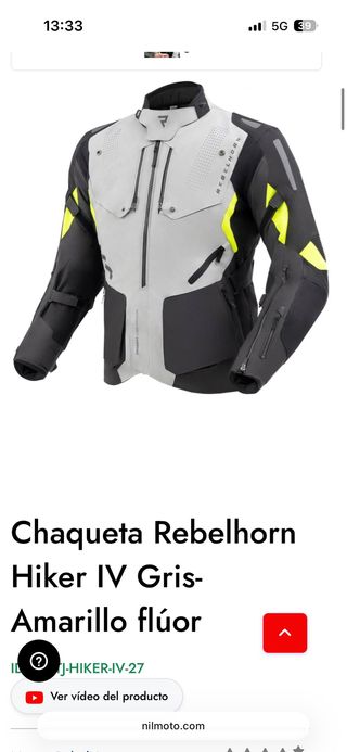 Chaqueta Rebelhorn Hiker IV Gris-Amarillo Talla M