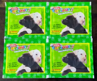 4 SOBRES amici CUCCIOLOTTI animalitos SIN ABRIR
