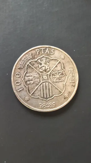 Moneda 100 Pesetas Plata 1966 Franco