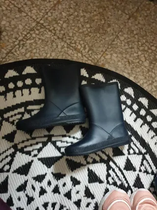 Botas de agua azul talla 35