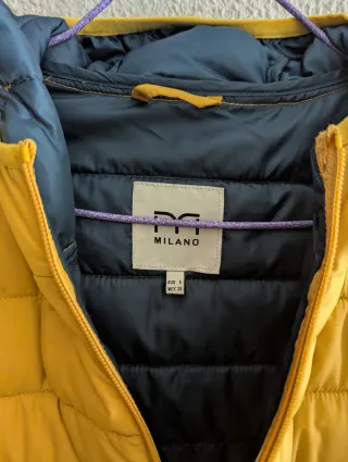 Parka acolchada MILANO amarilla con capucha 