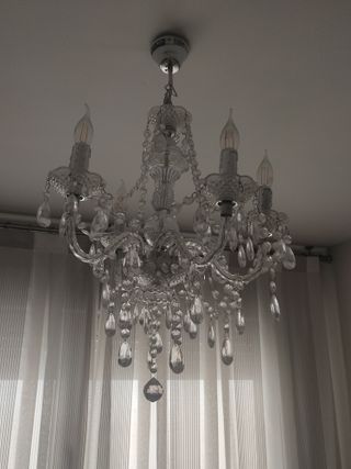 Lámpara de cristal colgante